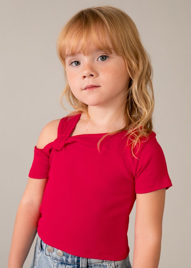 Camiseta m/c asimetrica · Persimon
