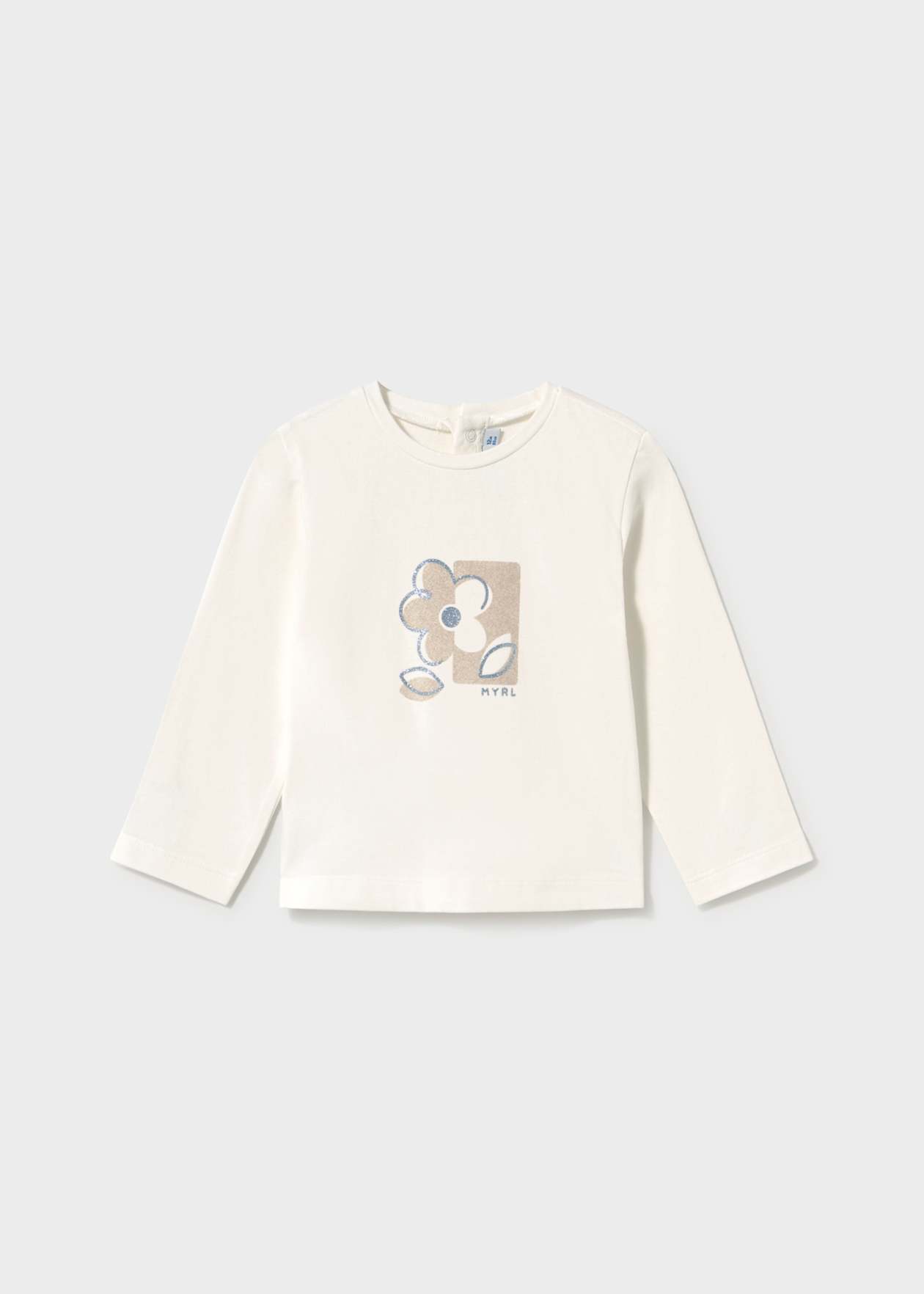 Camiseta m/l basica Crudo