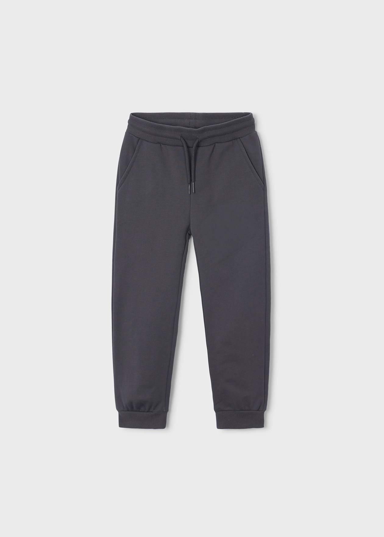 Pantalon felpa basico puños Pizarra