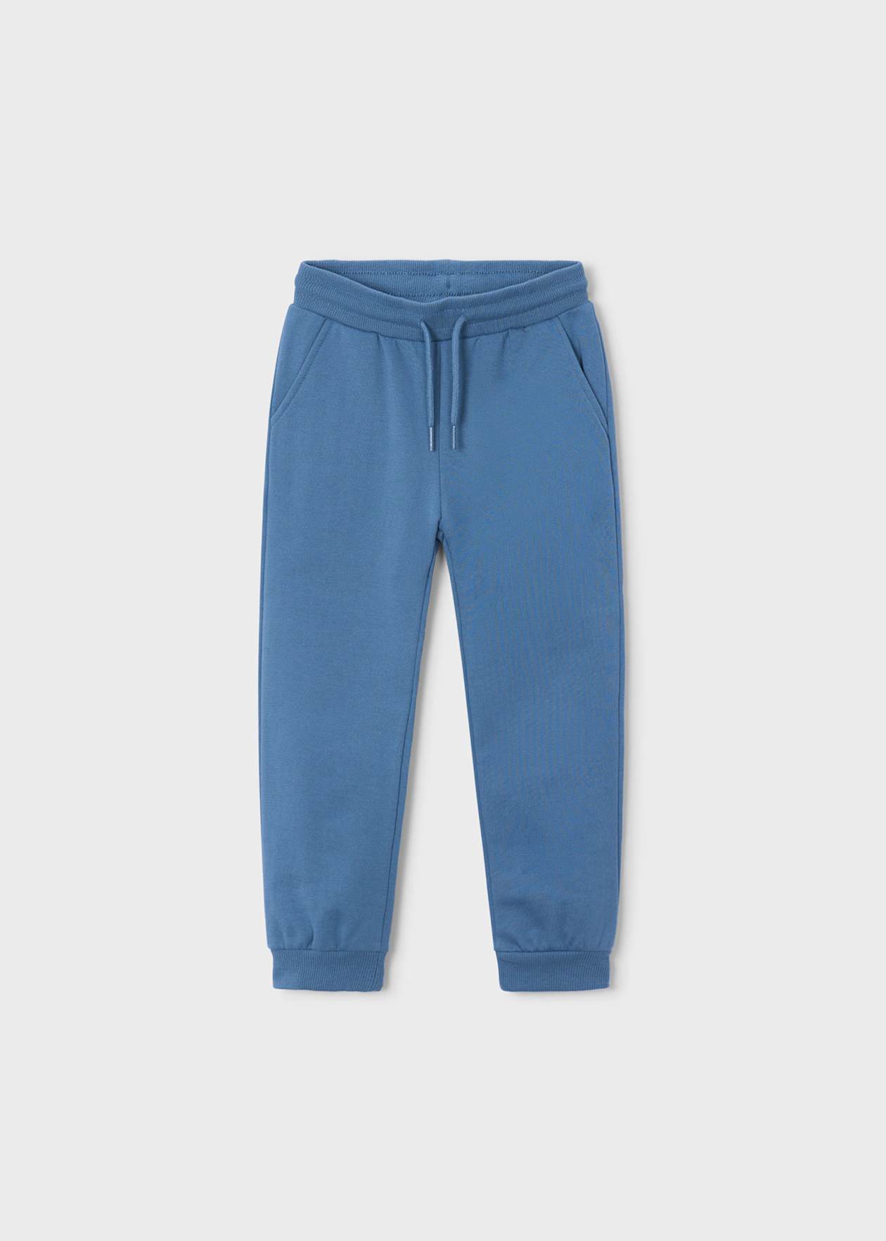 Pantalon felpa basico puños Glaciar