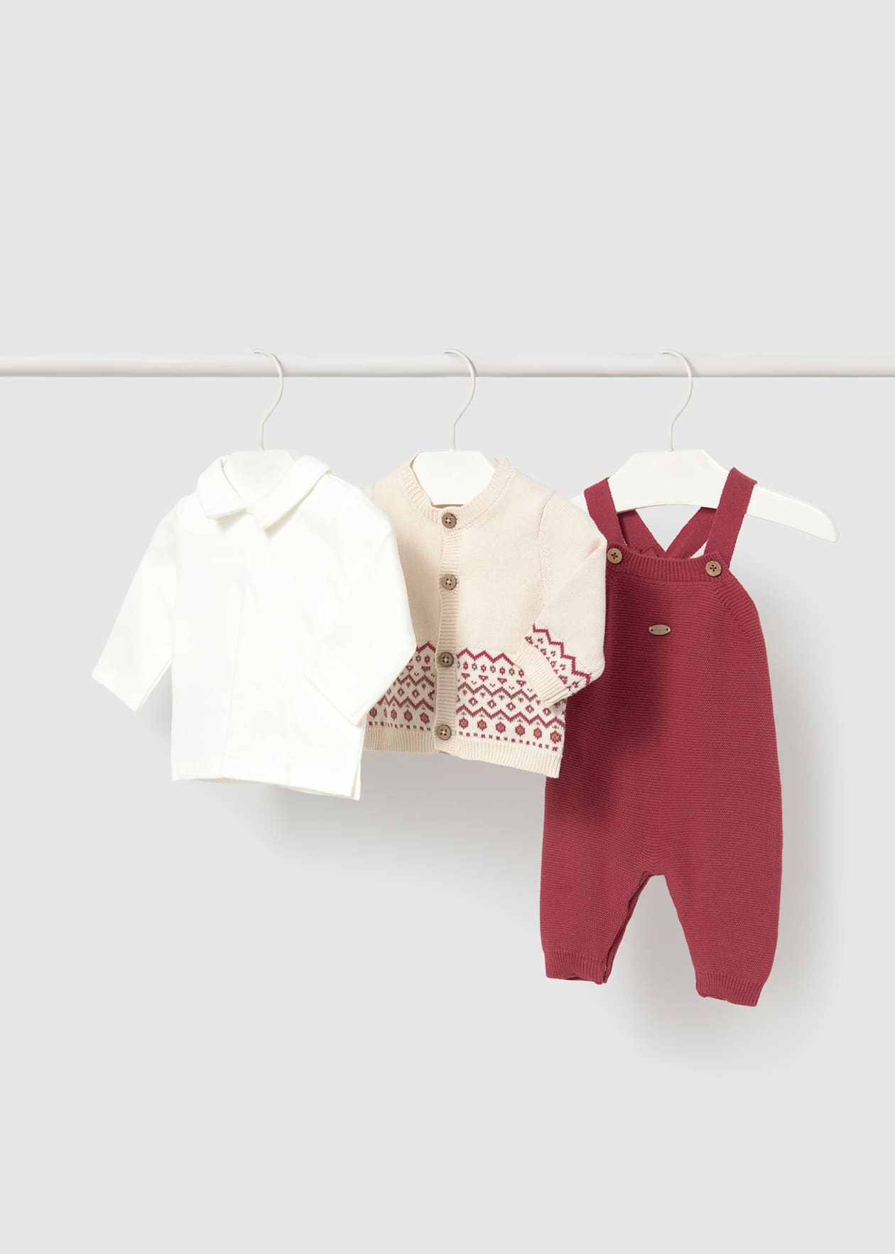Conj. peto tricot Ciruela