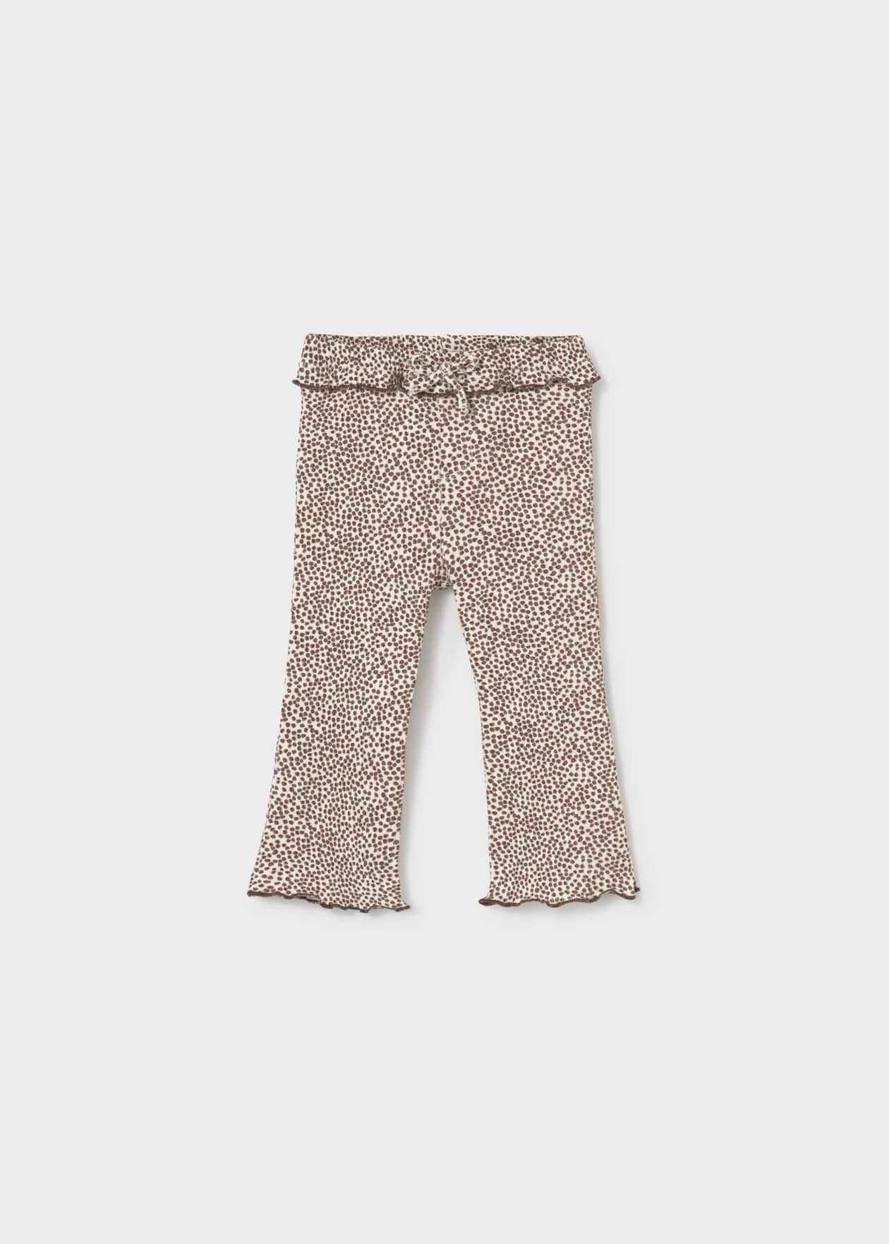 Leggings flare canale Chocolate