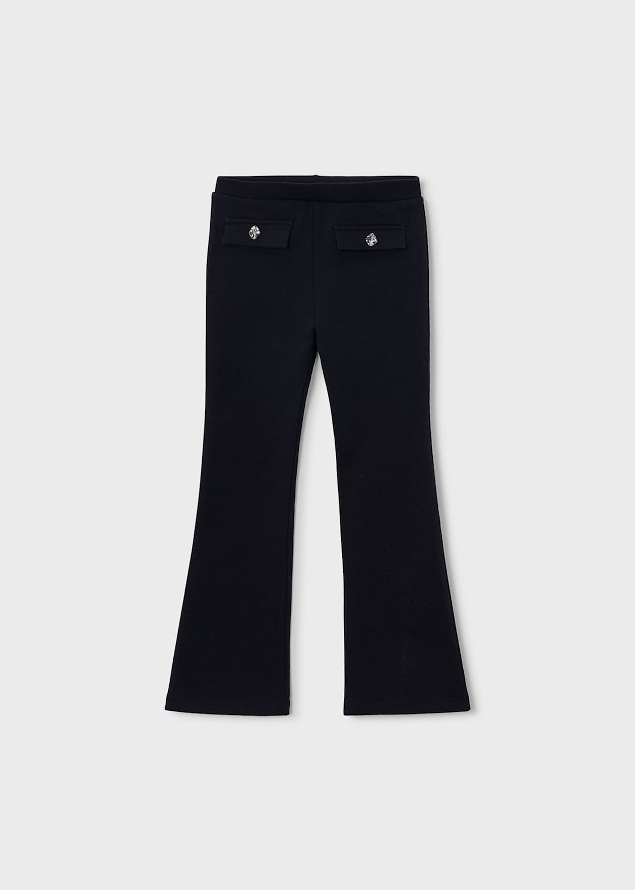 Leggings felpa flare Negro