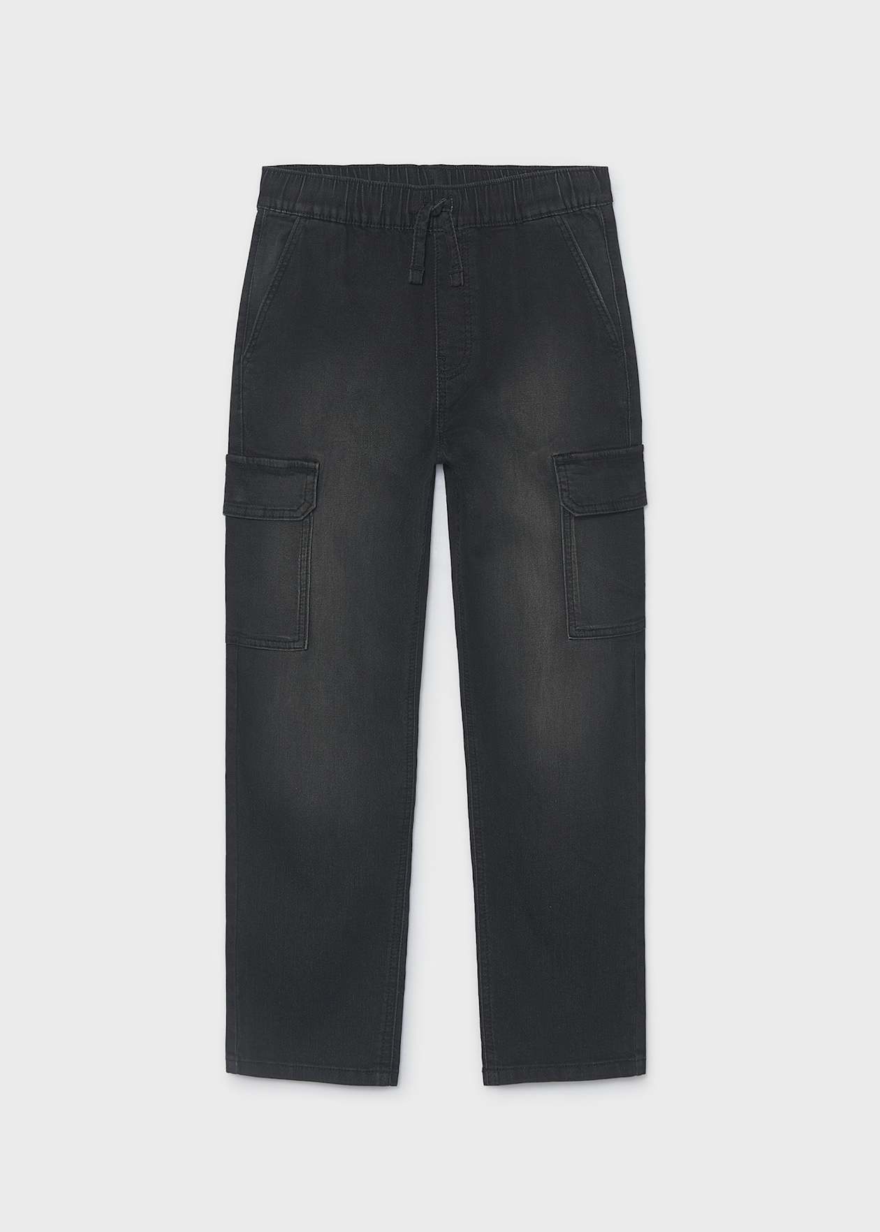 Pantalon soft denim jogger Negro