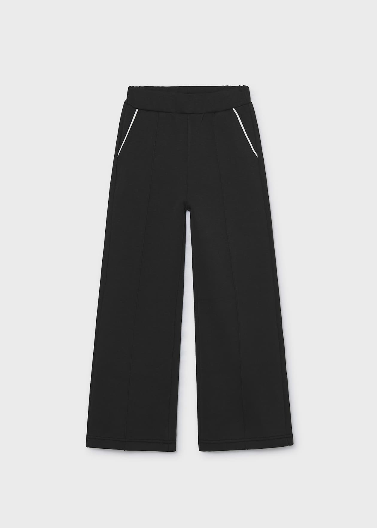 Pantalon interlock Negro